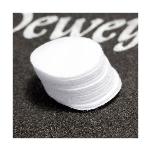 Dewey 1-1/4" Round Patches – 100/Bag for .22 Caliber. Model BP-171 100pcs