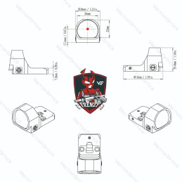Vector Optics Frenzy 1x22x26 MOS Red Dot Sight