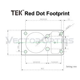 Vector Optics TEK Red Dot Sight Offset Picatinny Mount