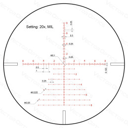 Vector Optics Continental ZOOM x8 3-24x56 SFP ZERO STOP Tactical Scope ED