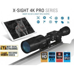 ATN X-Sight-4k, 5-20x, Pro edition Smart Day/Night Hunting Rifle Scope with Full  HD Video rec, WiFi, Smooth zoom