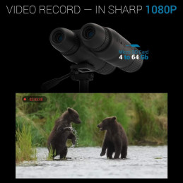 ATN Binox-4T 384-4.5-18x, 384x288, 50mm, Thermal Binocular with Laser range finder, Full HD Video rec, WiFi, Smooth zoom