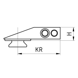 Rusan Front foot for pivot mount, H10