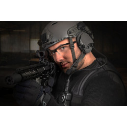 Sordin Supreme MIL AUX Hearing Protection - Active Military Hearing Muff - AUX Port, ARC Connector & Green Cap