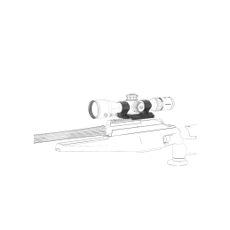 Vector Optics 34mm Cant 20MOA One Piece High Picatinny Mount