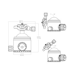 Vector Optics 56mm Ball Head Kit