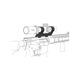 Vector Optics 30mm 1-Piece Adjustable Extended Picatinny Mount
