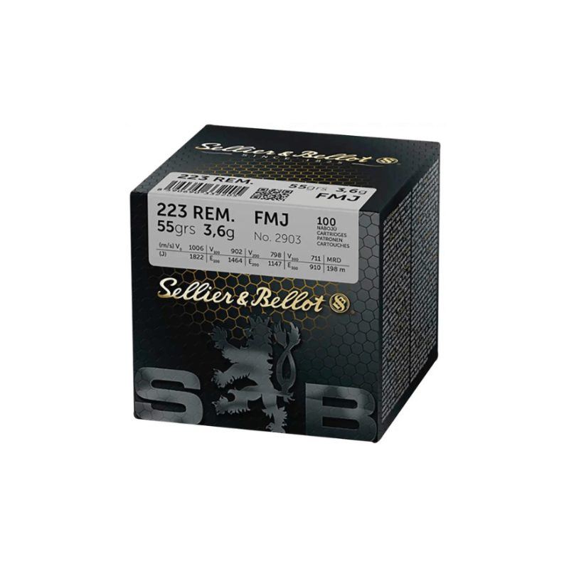 Sellier & Bellot 223 REM. FMJ 55gr/3.6g Ammunition