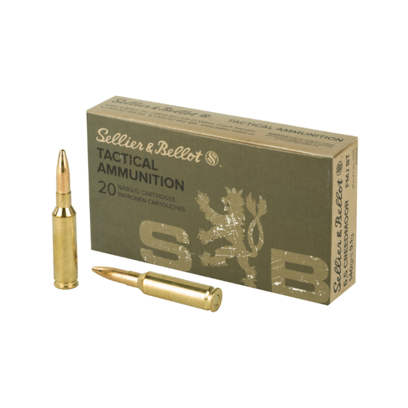 Sellier & Bellot 6,5 Creedmoor FMJBT 140 Grs Ammunition