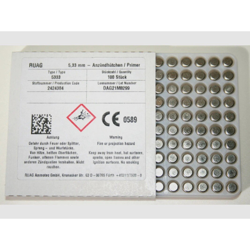 RWS 5333 lielgabarīta ieroču magnum kapseles - Precision Reloading