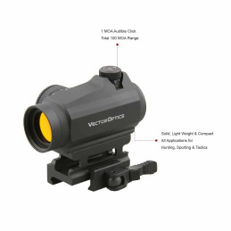 Vector Optics Maverick 1x22 GenII Red Dot Sight - Precision Aim