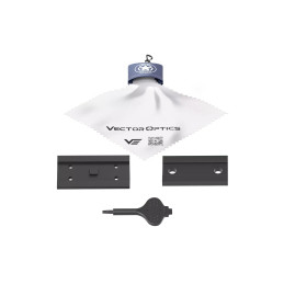 Комплект скребка для векторної оптики 1х25 MRT Red Dot та 3-кратна лупа Vector Optics