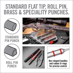 Real Avid Accu-Punch® meistara komplekts | 37 gabalu profesionāli perforatori šaujamieročiem