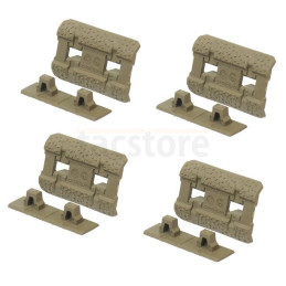 Magpul M-LOK Rail Cover Type 2 - Dark Earth | Textured Polymer Panels (6-Pack)