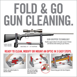 Real Avid Speed Stand | Tragbarer „Fold & Go”-Reinigungsständer für Waffen