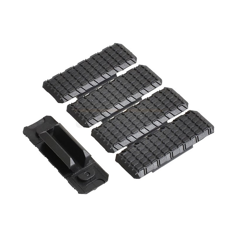 Strike Industries M-LOK Cover V2 | 5-пакет черных панелей для рельсов